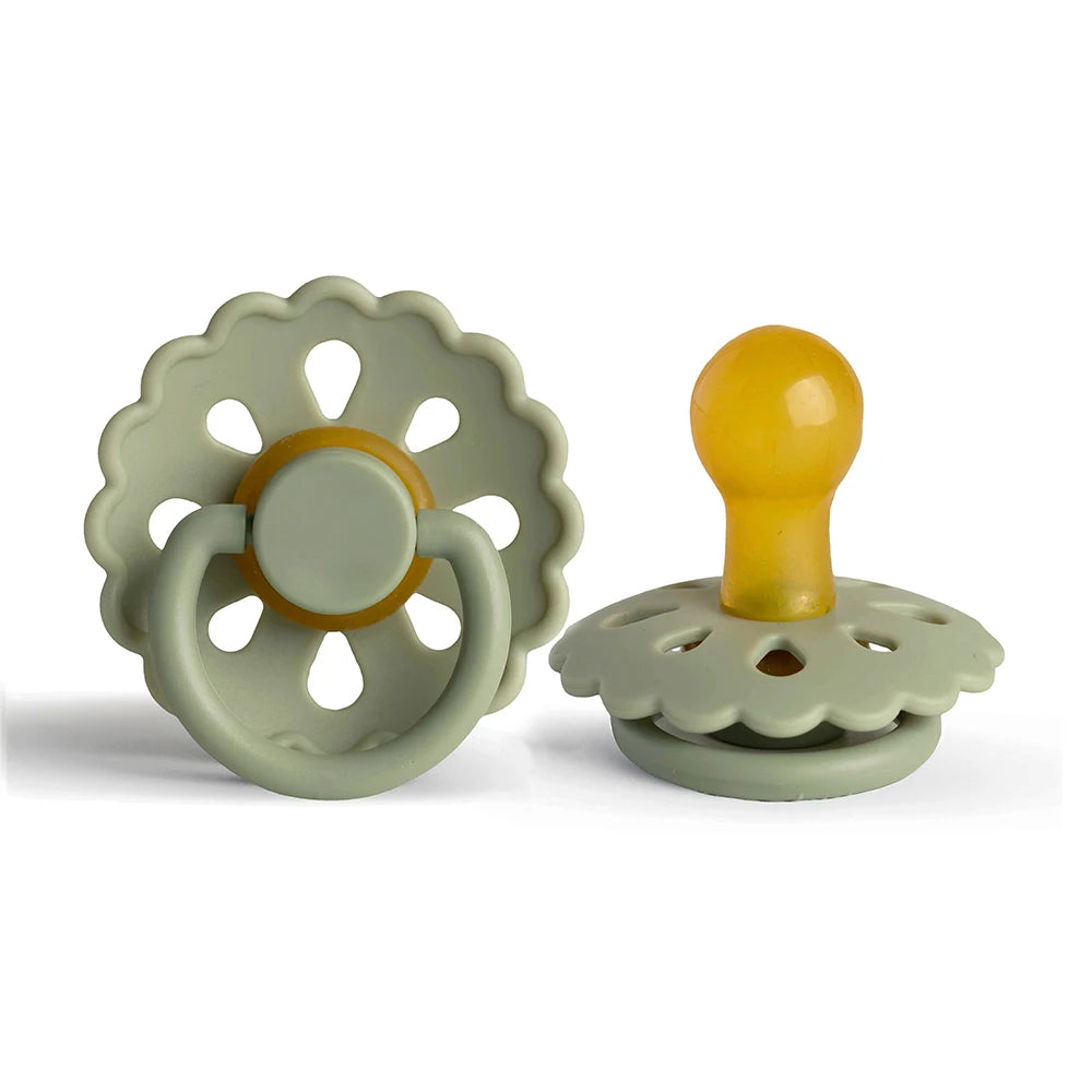 Daisy Baby Pacifier- Sage