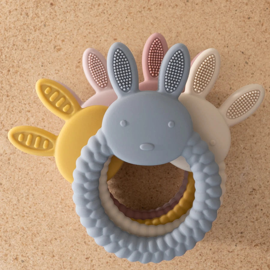 Rabbit Baby Teether BPA Free- Colours