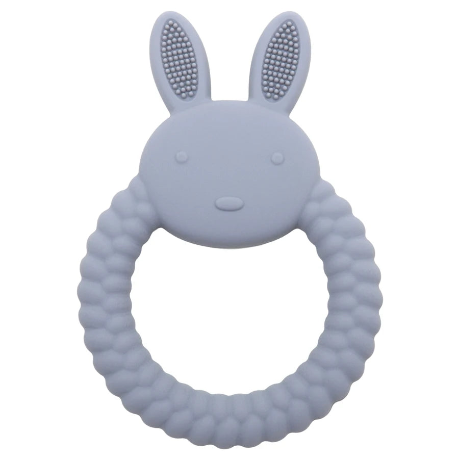 Rabbit Baby Teether BPA Free- Steelblue Colour