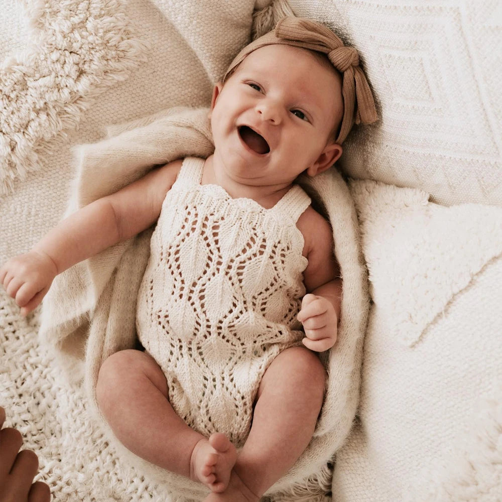 Knitting Infant Baby Girls Jumpsuit- Details
