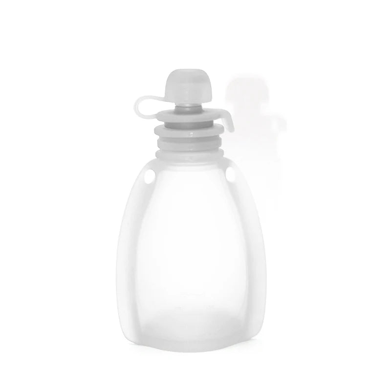 Reusable Baby Food Pouches- White Colour