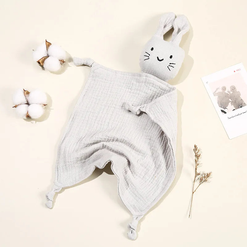 Bunny Muslin Comforter- Light Gray colour