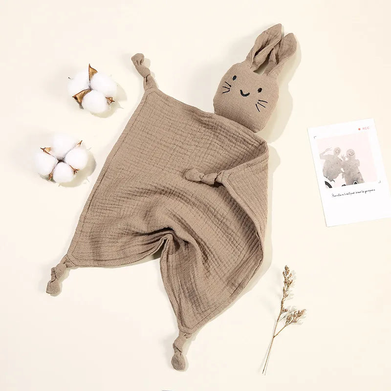 Bunny Muslin Comforter- Khaki Colour