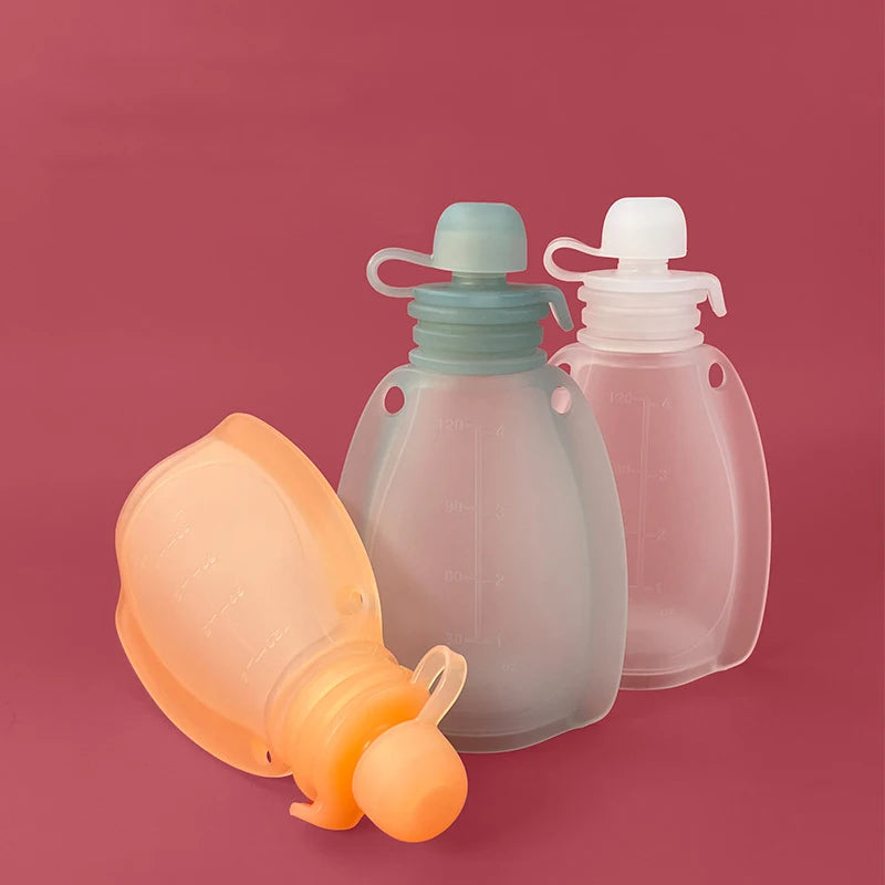 Reusable Baby Food Pouches- Close up