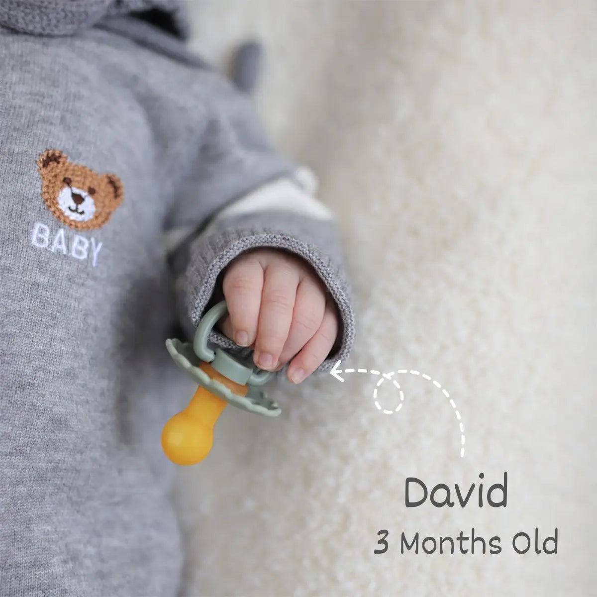 Daisy Baby Pacifier- Close Up