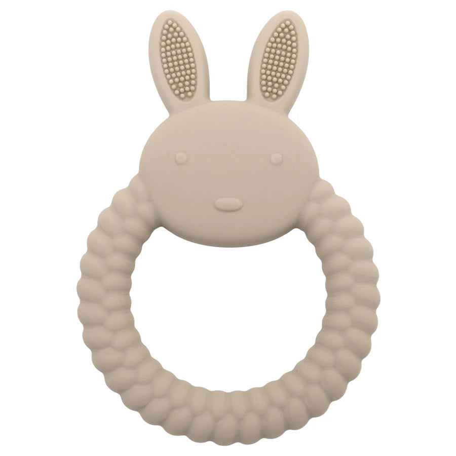 Rabbit Baby Teether BPA Free- Beach Taupe Colour