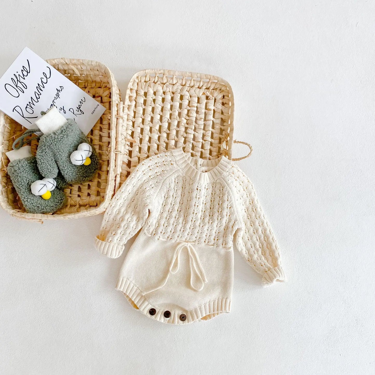 Baby Girl Knit Romper