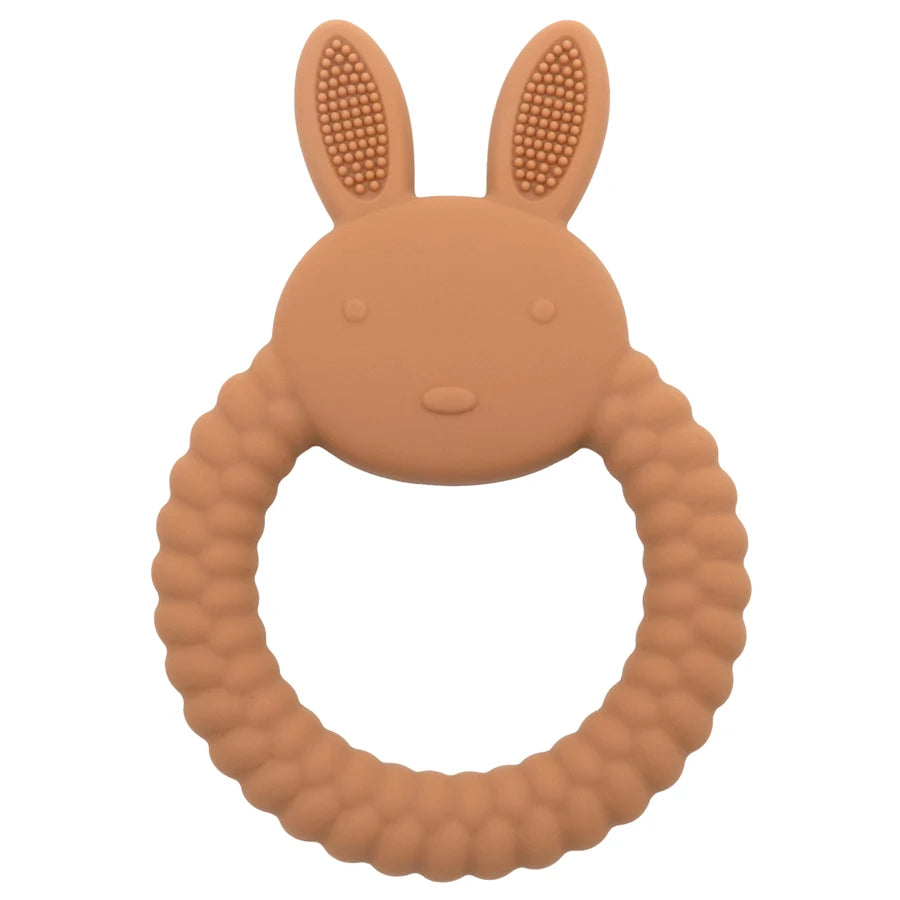 Rabbit Baby Teether BPA Free- Orange Colour