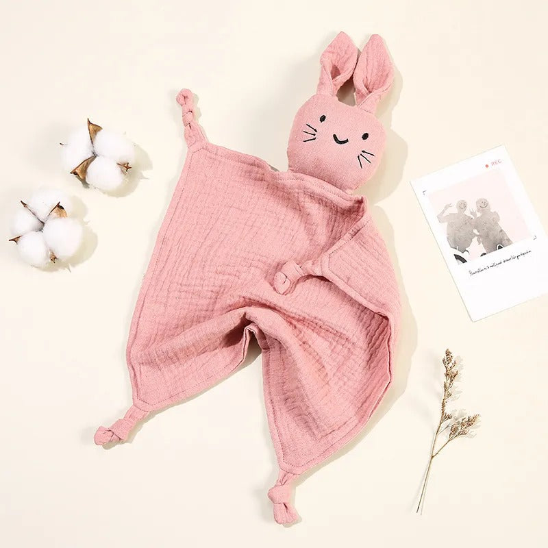 Bunny Muslin Comforter- Skin Pink Colour