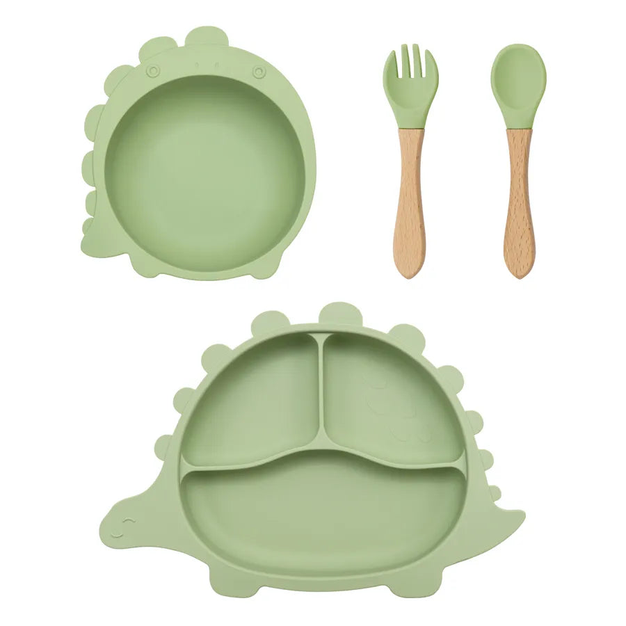 Dinosaur dining bundle set dark green colour 