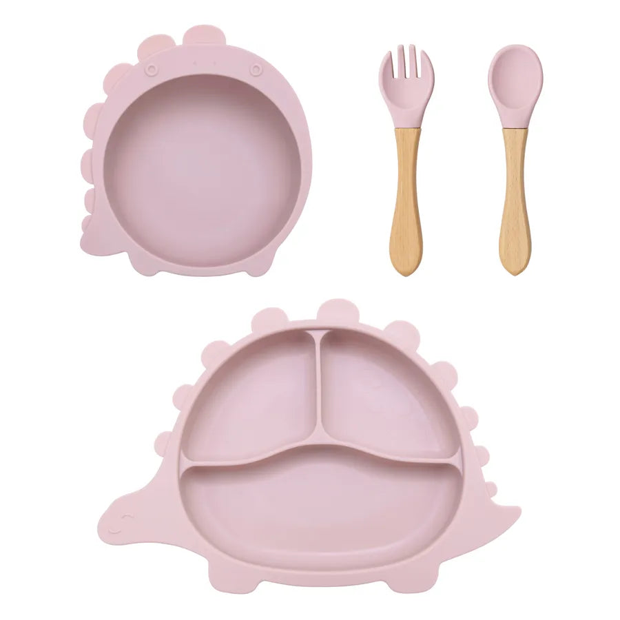 Dinosaur dining bundle set light purple 