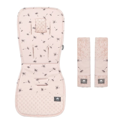 Baby Stroller Cushion & Seat Belt Cover Set-Dandelion Print