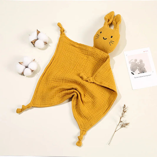 Bunny Muslin Comforter- Ginger Colour