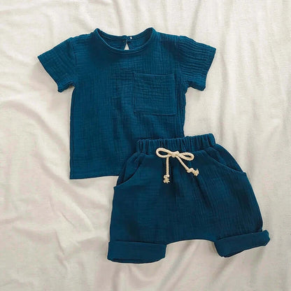 Ecobabe Organic Baby Set- Indigo Colour