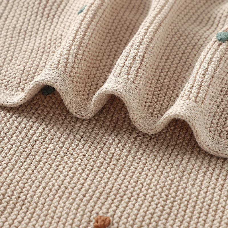 Baby Blankets Cotton Knit- Details