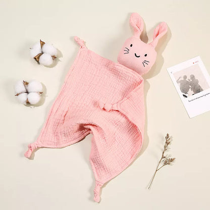 Bunny Muslin Comforter- Light Pink Colour 