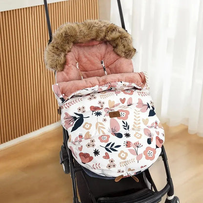 Baby Stroller Footmuff Universal Pram Cover- Flower Print