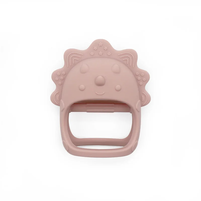 Safeteeth baby teether Rose pink 