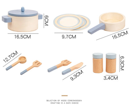 Children's Wooden Kitchen Set- Sizes