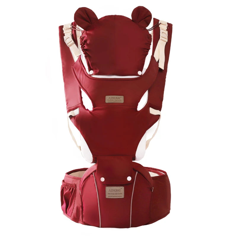 Ergonomic Multifunctional Baby Carrier- Red Colour