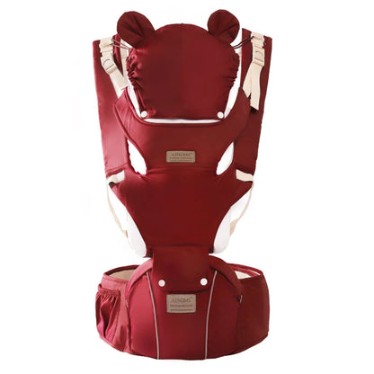 Ergonomic Multifunctional Baby Carrier- Red Colour