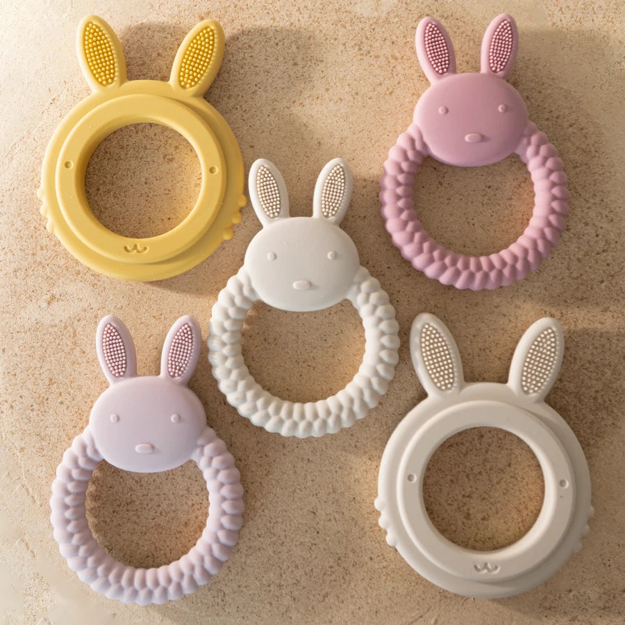 Rabbit Baby Teether BPA Free- Front Page