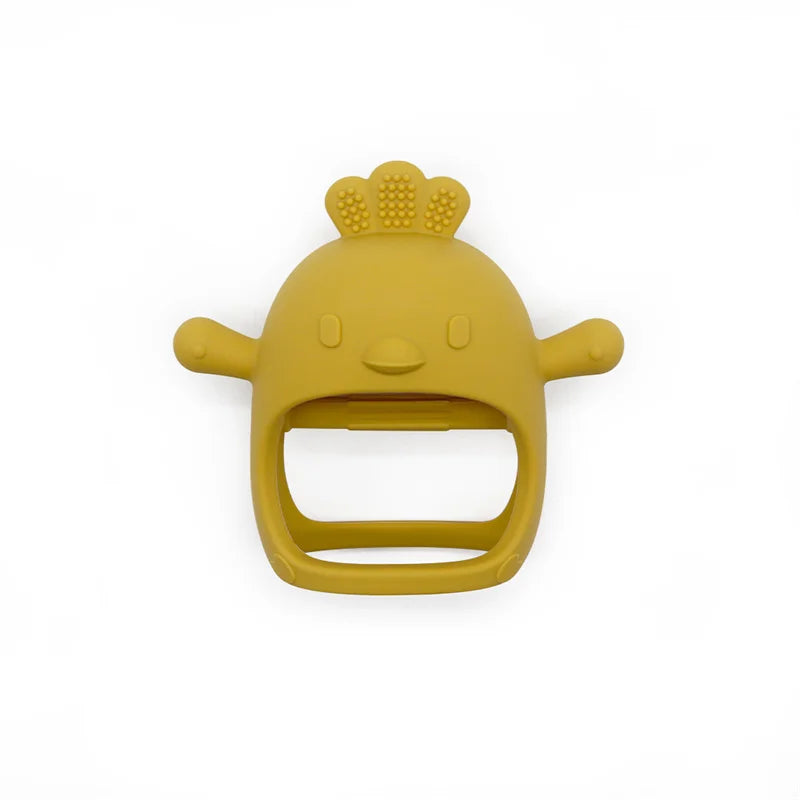 Safeteeth baby teether Mango colour 