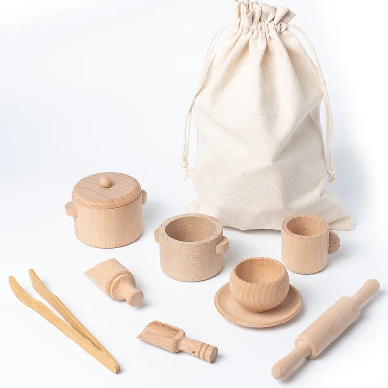 Montessori Sensory Wooden Kitchen Set – Educational Toys for Early Childhood Development- packaging