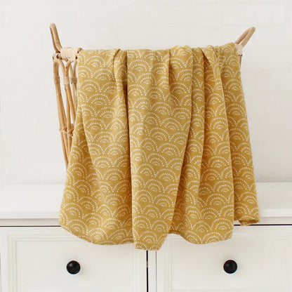 Organic bamboo muslin swaddle Dot print 