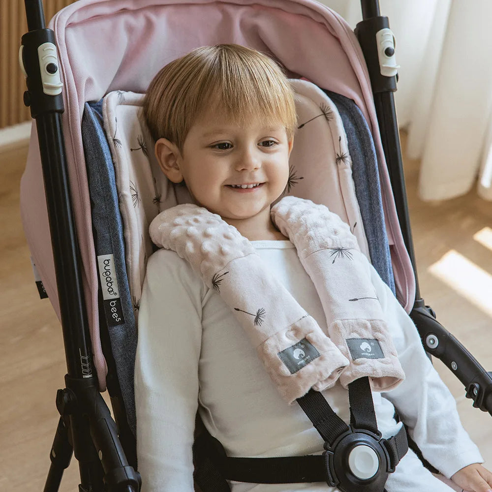 Baby Stroller Cushion & Seat Belt Cover Set- Front Page