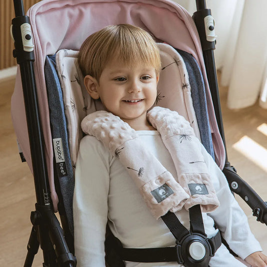Baby Stroller Cushion & Seat Belt Cover Set- Front Page