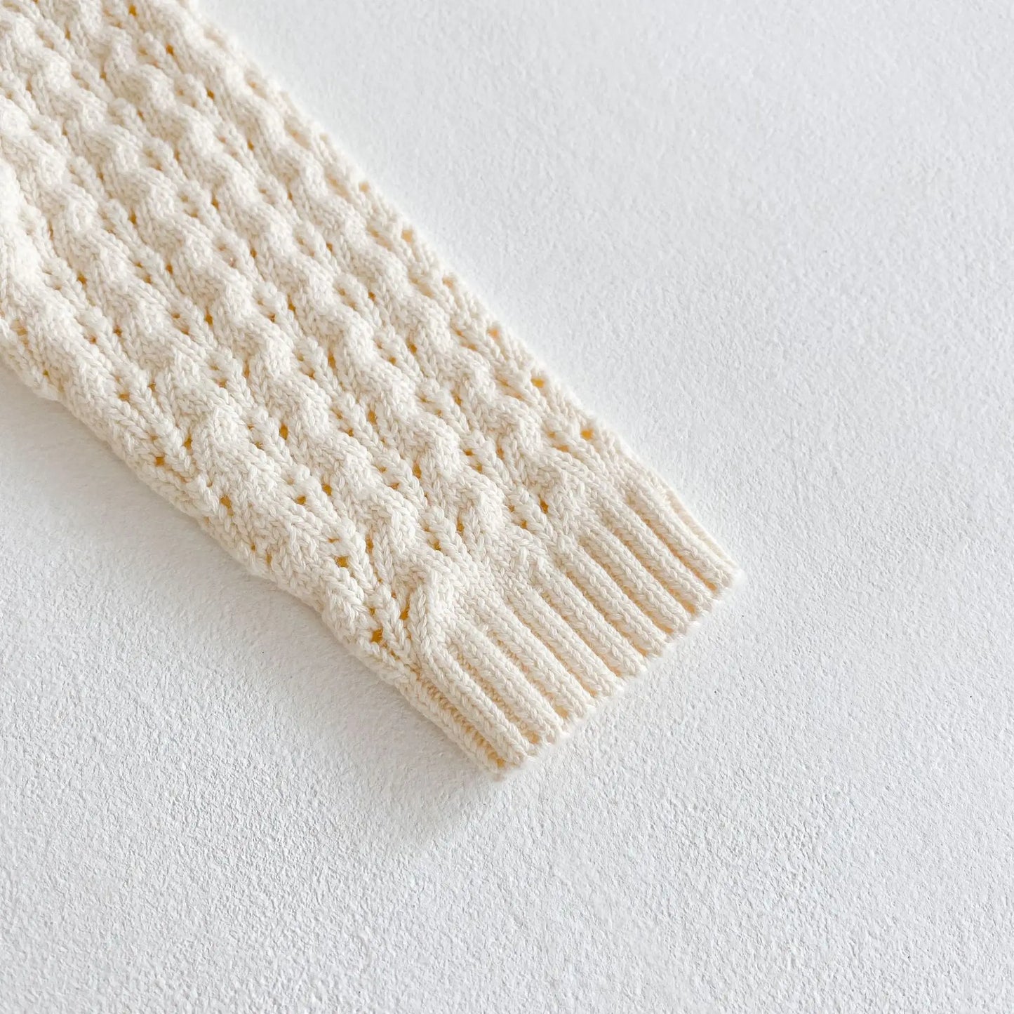 Baby Girl Knit Romper- Details 