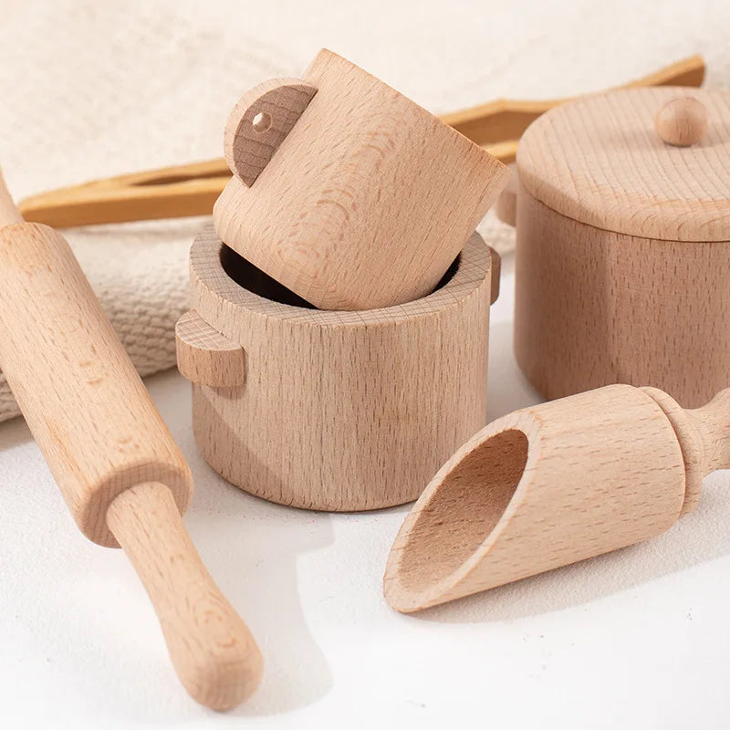 Montessori Sensory Wooden Kitchen Set – Educational Toys for Early Childhood Development- details