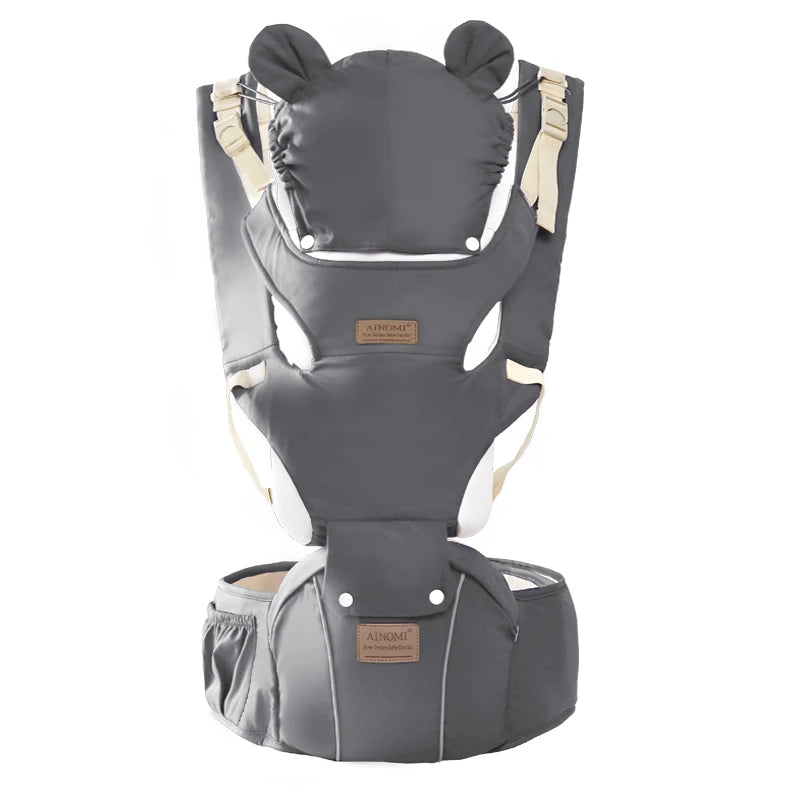 Ergonomic Multifunctional Baby Carrier- Gray Colour