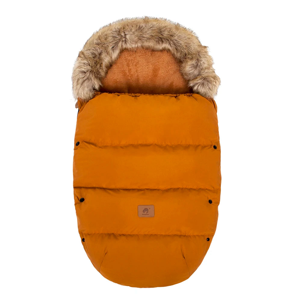 Baby Stroller Footmuff Universal Pram Cover- Mustard Print