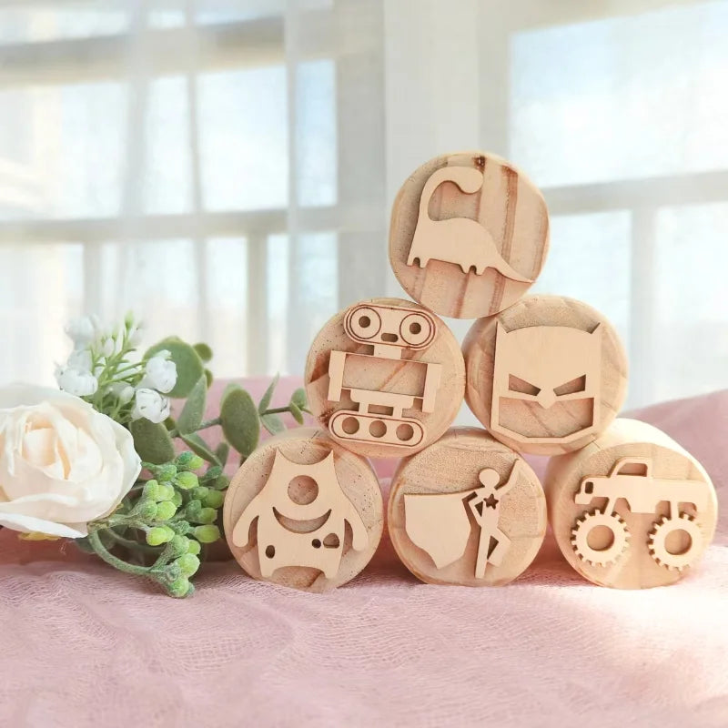 Wooden Montessori PlayDough Set Adventure 