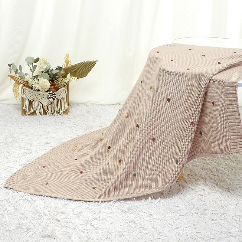 Baby Blankets Cotton Knit- Details