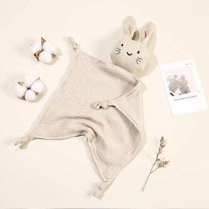 Bunny Muslin Comforter- Light Khaki Colour
